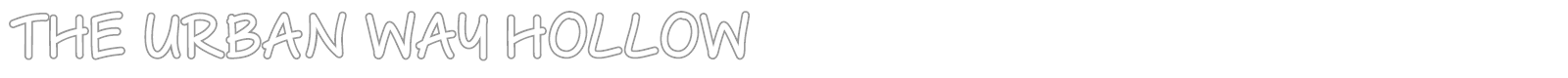 The Urban Way font preview